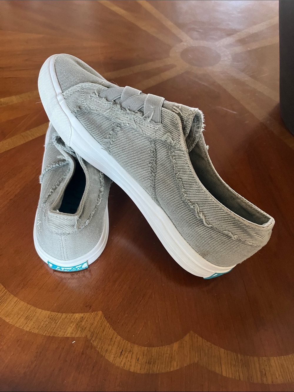 Blowfish Casual Slip-On Sneakers - Light Gray Canvas